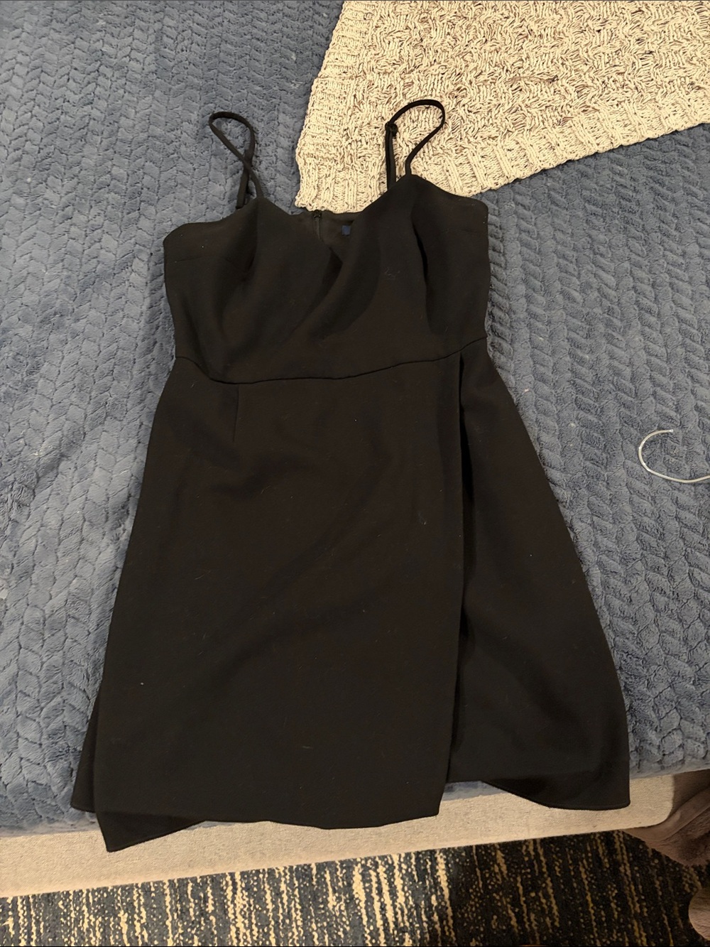 French Connection Black Spaghetti-Strap Mini Dress